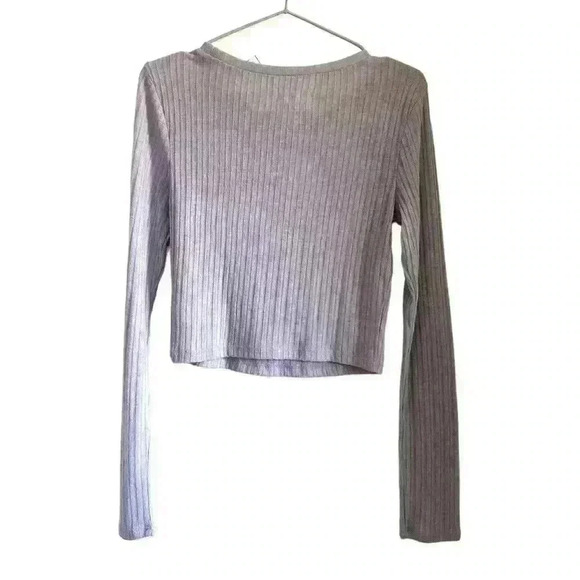 Basic Pastel Purple Cropped Long sleeve - Picture 4 of 4